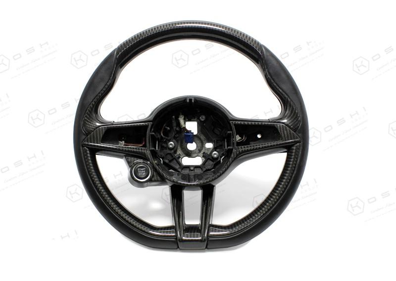 Alfa Romeo Giulia QV / Stelvio QV Steering Wheel Trim - Carbon Fibre Alfa Romeo Shop