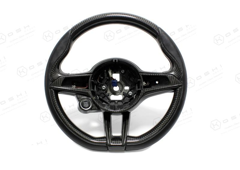 Alfa Romeo Giulia QV / Stelvio QV Steering Wheel Trim - Carbon Fibre - Alfa Romeo Shop