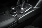Alfa Romeo Giulia Side Panel Trim of Center Console Cover - Carbon Fibre - Alfa Romeo Shop