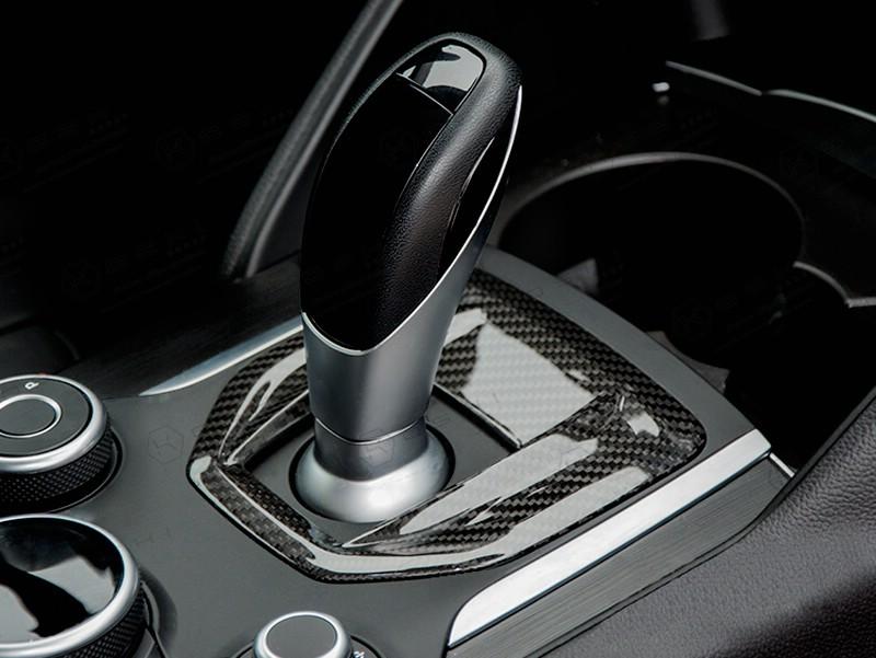 Alfa Romeo Giulia / Stelvio Automatic Gear Frame Trim - Carbon Fibre - Alfa Romeo Shop