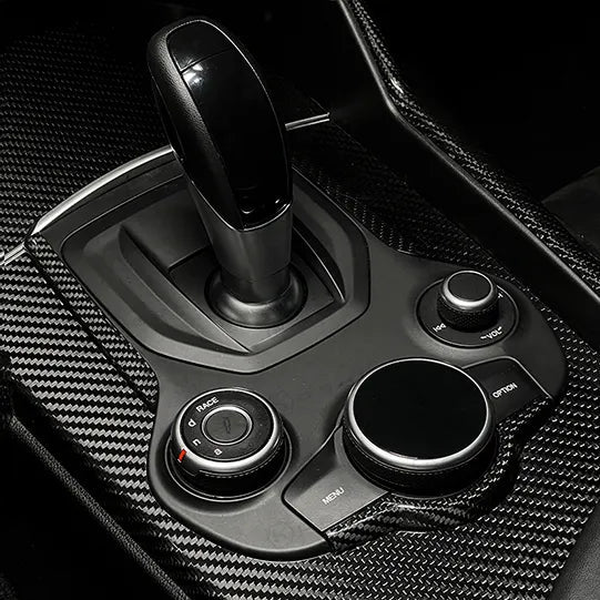 Alfa Romeo Giulia / Stelvio Center Console Frame Trim Cover - Carbon Fibre - Alfa Romeo Shop