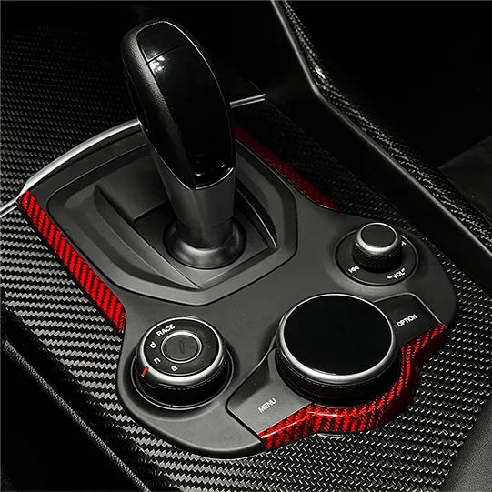 Alfa Romeo Giulia / Stelvio Center Console Frame Trim Cover - Carbon Fibre - Alfa Romeo Shop