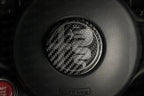 Alfa Romeo Giulia / Stelvio Steering Wheel Badge Logo Cover - Carbon Fibre - Alfa Romeo Shop
