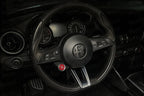 Alfa Romeo Giulia / Stelvio Steering Wheel Badge Logo Cover - Carbon Fibre - Alfa Romeo Shop