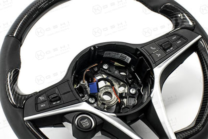 Alfa Romeo Giulia / Stelvio Steering Wheel Thumb Grips Cover - Carbon Fibre Alfa Romeo Shop