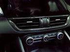 Alfa Romeo Giulia Central Console A/C AirVent Frame Cover - Carbon Fibre - TMC Motorsport