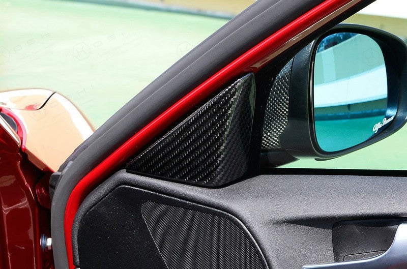 Alfa Romeo Giulietta Internal Door Triangles - Carbon Fibre - Alfa Romeo Shop