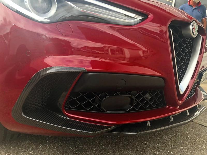Alfa Romeo Stelvio QV Front Bumper Flaps - Carbon Fibre Alfa Romeo Shop