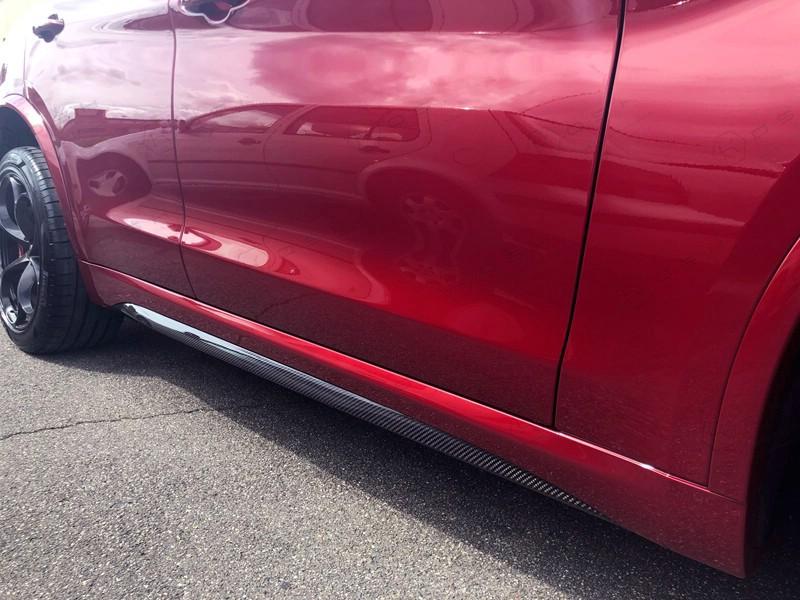 Alfa Romeo Stelvio QV Side Skirts Cover - Carbon Fibre - Alfa Romeo Shop