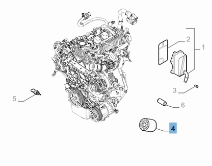 Oil Filter - 1.0 & 1.3 - Alfa Romeo Shop