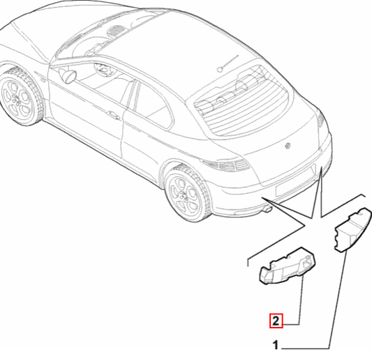 Bumper Impact Foam, Nearside - GT - Alfa Romeo Shop