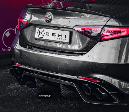 Alfa Romeo Giulia QV Heckdiffusor – Kohlefaser