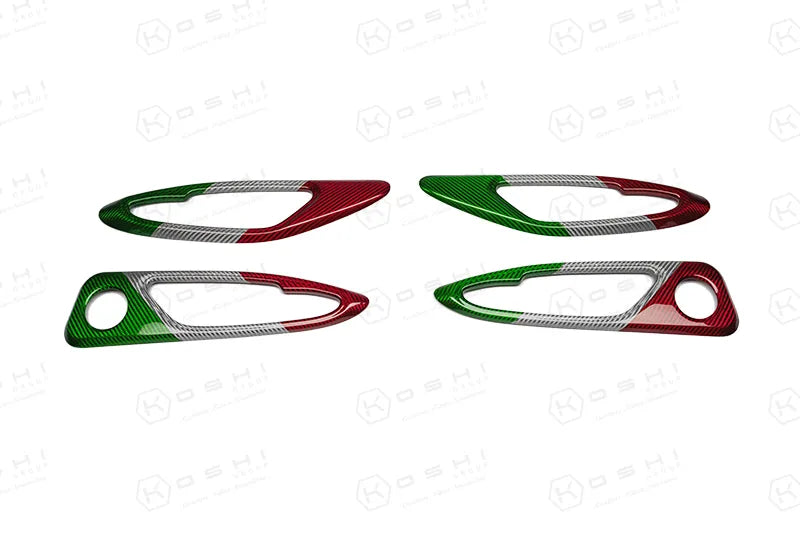 Alfa Romeo Giulia Internal Door Handles Frame Trim - Carbon Fibre