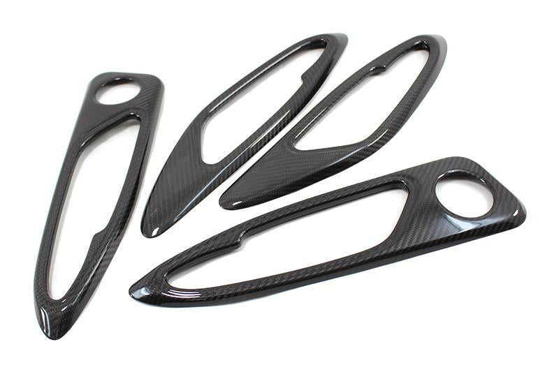 Alfa Romeo Giulia Internal Door Handles Frame Trim - Carbon Fibre - TMC Motorsport