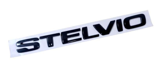 Badge 'Stelvio' Gloss Black Alfa Romeo 50556833