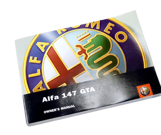 Owners Manual - 147 GTA - Alfa Romeo Shop