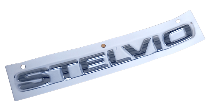 Badge 'Stelvio' Shiny Chrome - Partsworld-UK - 50535715