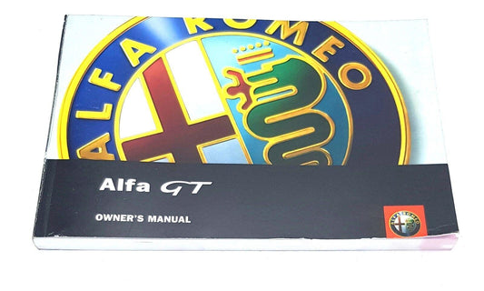 Alfa Romeo GT User Manual In Italian - Partsworld-UK - 60431566