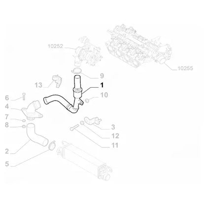Turbo Intercooler Pipe / House - Giulietta 1.8