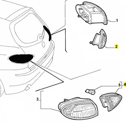 Rear Lamp, Inner - 147 GTA