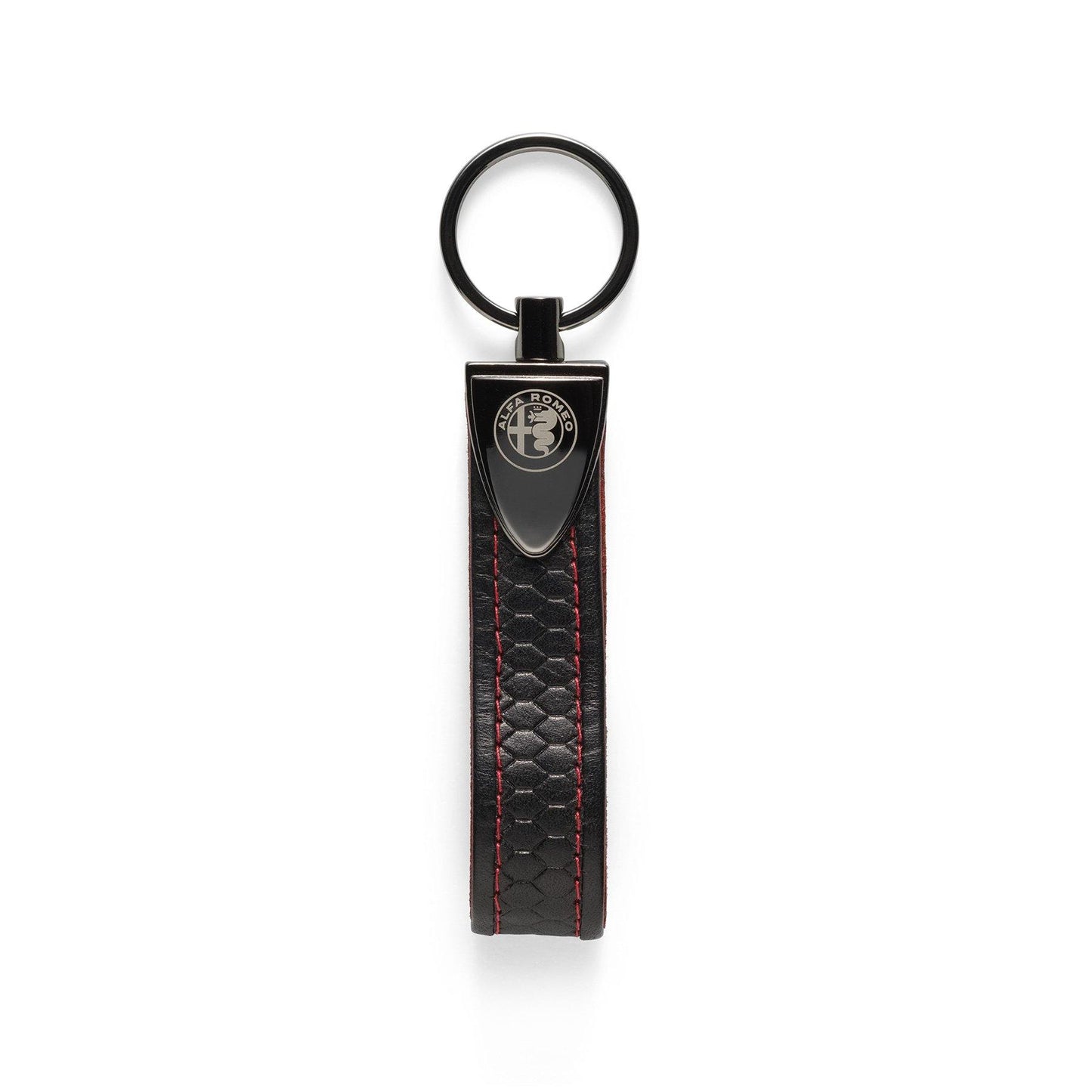 Alfa Romeo Black Leather Key ring 6002350051