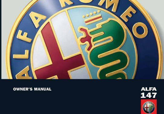 Owners handbook - 147 2005-2008 - Alfa Romeo Genuine Parts Shop