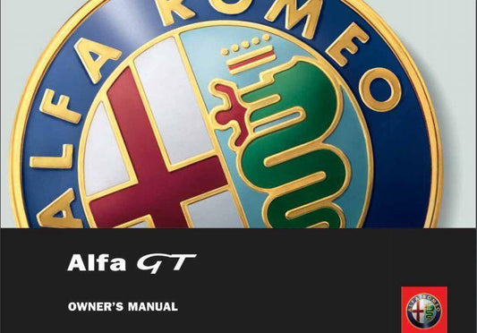 Owners Handbook - Alfa GT - Alfa Romeo Shop