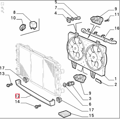 Radiator Fan Cowl - GTV & Spider - Alfa Romeo Genuine Parts Shop