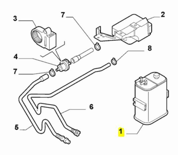 Fuel Vapour Trap - 2.5 & 3.2 V6 - Alfa Romeo Shop