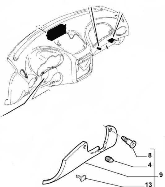 Dash Board Lower Trim - 147 & GT - Alfa Romeo Shop