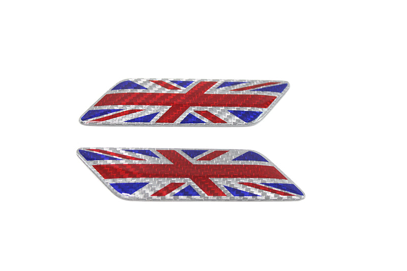 Carbon Fibre Fender Emblem w/ Choice of Flag - Carbon Fibre - Alfa Romeo Shop