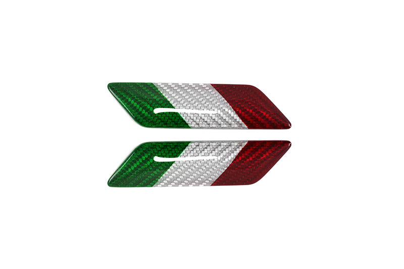 Carbon Fibre Fender Emblem w/ Choice of Flag - Carbon Fibre - Alfa Romeo Shop