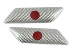 Carbon Fibre Fender Emblem w/ Choice of Flag - Carbon Fibre - Alfa Romeo Shop